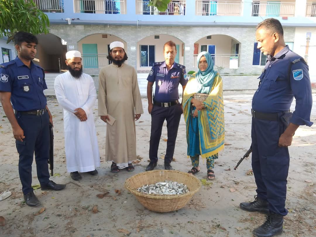 হাসাইলে মৎস্য আড়তে অভিযান চালিয়ে ৪০ কেজি জাটকা জব্দ